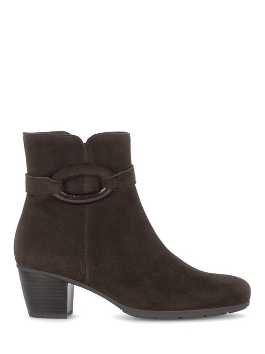 Gabor Leder Stiefeletten Damen Braun