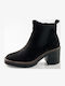 Wildleder Stiefeletten Damen Schwarz