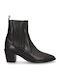 Leather Women's Ankle Boots Black