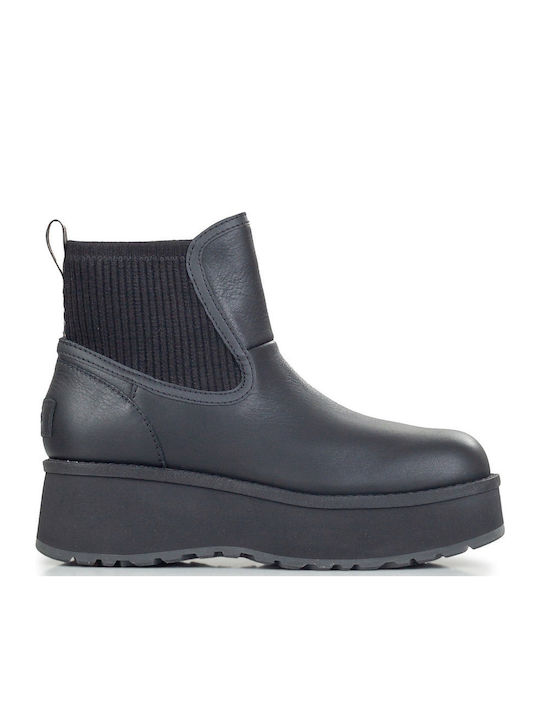 UGG Leather Women's Chelsea Boots Black