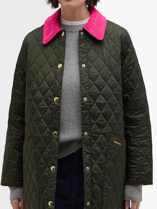 Barbour Яке Lifestyle Sage, Fuchsia, Ancient