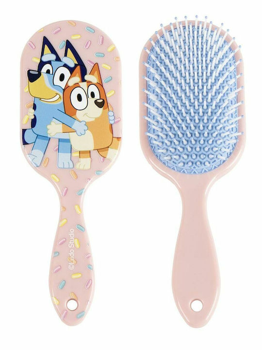 Bluey Kids Hair Brush Pink