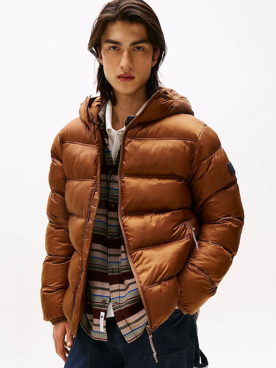 Tommy Hilfiger Jacket Puffer Brown