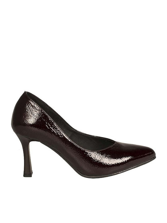 Ragazza Patent Leather Burgundy Heels