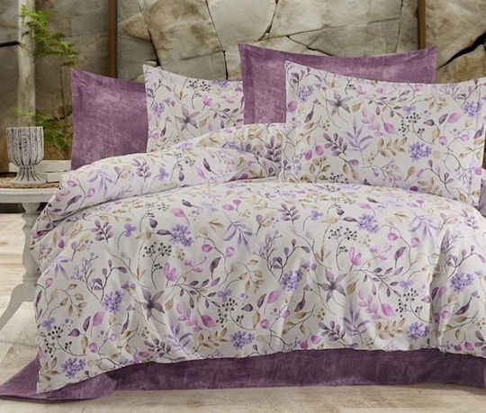 MayHome Duvet Set Single 160x240cm Polycotton Floral 2pcs 350 GSMGsm