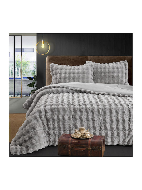 Beauty Home Duvet Cover Semi-Double 180x240cm Gray 12662PMHID 400 GSM