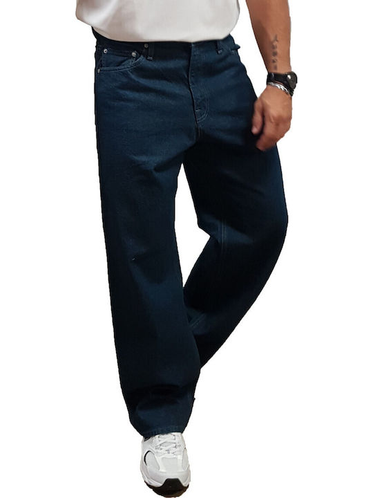 Jack & Jones Alex Pantaloni De Blugi Lejeri Baggy Fit Albastru Denim