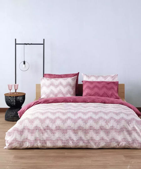 Kentia Cotton Duvet Cover Set 165x245cm Single with Pillowcase Versus 05