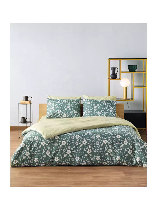 Kentia Duvet Cover Set Cotton Queen with 2 Pill...