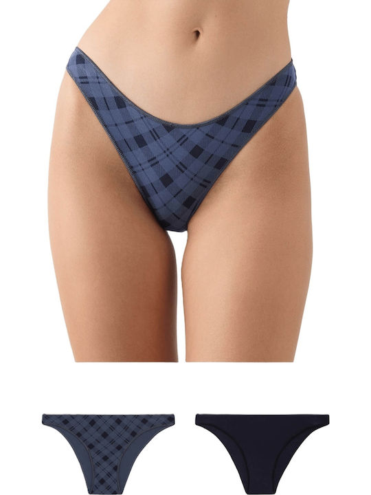 Minerva Fimelle Women's Slip 2Pack Marine