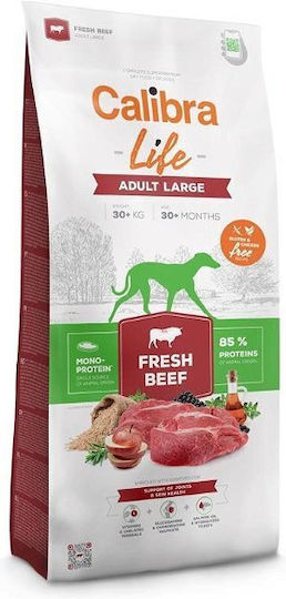 Calibra 12kg Dry Food for Adult Large Breed Dogs with Beef