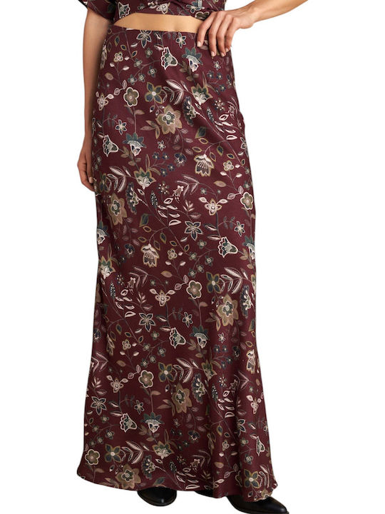 Maxi Fustă Floral Multicolor