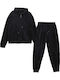 Sweatpants Set Velvet Black
