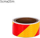 Adhesive Reflective Tape in Orange Colour 25m x 5cm