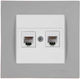 Mutlusan Rita Complete Double Telephone Socket ...