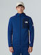 Men's Fleece Cardigan with Hood Estate Blue/summit Navy