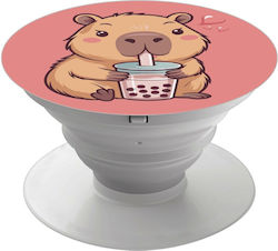 Capybara Bubble Tea Phone Holders Stand Λευκά Β...