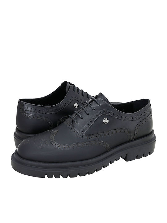 Santiago Men's Leather Dress Shoes Black