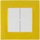 Mutlusan Rita Wall Switch Two-Way with Frame Ye...