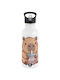 Koupakoupa Capybara Bubble Tea Wasserflasche Rostfreier Stahl 592ml Weiß