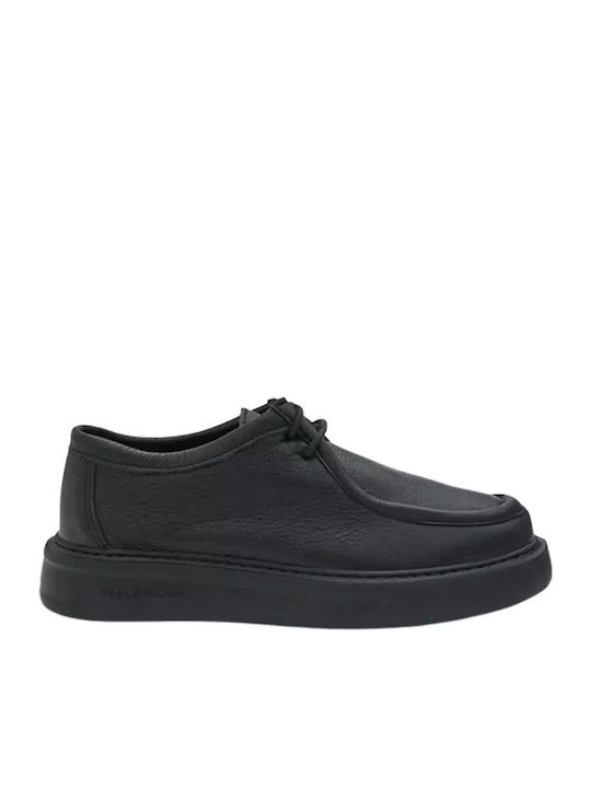 Leder Herren Mokassins in Schwarz Farbe