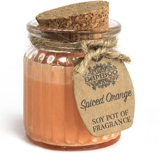 Ancient Wisdom Aromatic Soy Candle in Jar with Orange Scent 7x5.5cm