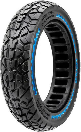 Ewheel Nedong Anvelopă Solidă Compactă 10x2.125-6.5 Scutere Electrice Negru Albastru Ewm864