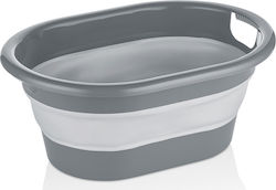 Qlux Καλάθι Απλύτων Πλαστικό Πτυσσόμενο 18lt 50x36x21cm Γκρι Qlux Καλάθι Απλύτων Πλαστικό Πτυσσόμενο 18lt 50x36x21cm Γκρι
