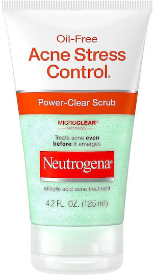 Neutrogena Acne Stress Control Gel Καθαρισμού Προσώπου 125ml
