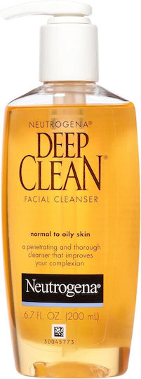 Neutrogena Deep Clean Gel Reinigung Gesicht für Akne-anfällige Haut 200ml