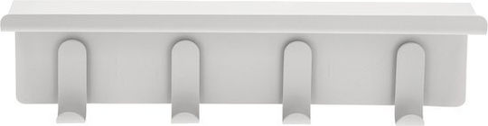 Zone Denmark Wall Hanger Metal 4 Hooks Gray 40x15x11.5cm