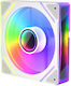 1STPLAYER FAN-FC7R-WH Обратен Перка Вентилатор за Кутия 120мм (1800об/мин / 47.65cfm) с RGB Осветление Бял