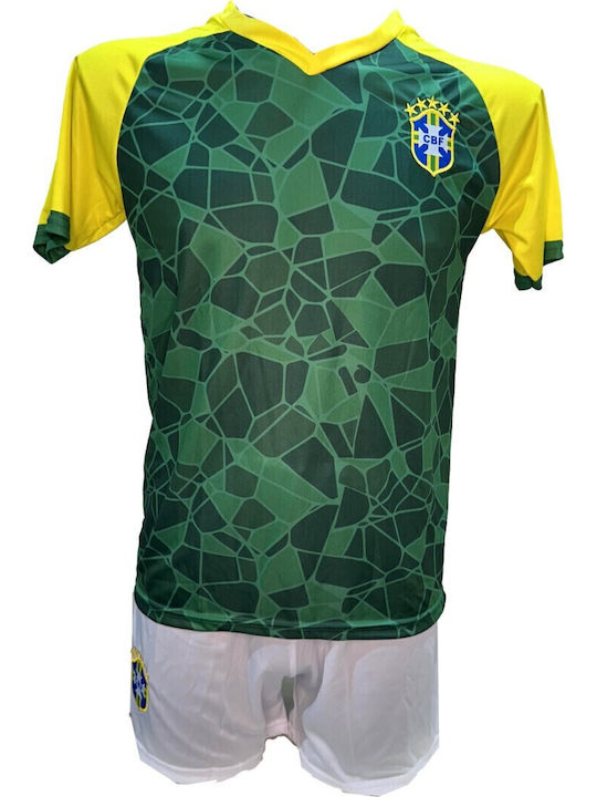 Kids Brazil National Football Team Set Vini Green-Yellow/White 270825-11