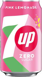 7UP Λεμονάδα με Ανθρακικό, Χωρίς Ζάχαρη 330ml