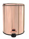 Primanova Inox Καλαθάκι Μπάνιου Soft Close 6lt Μπρονζέ