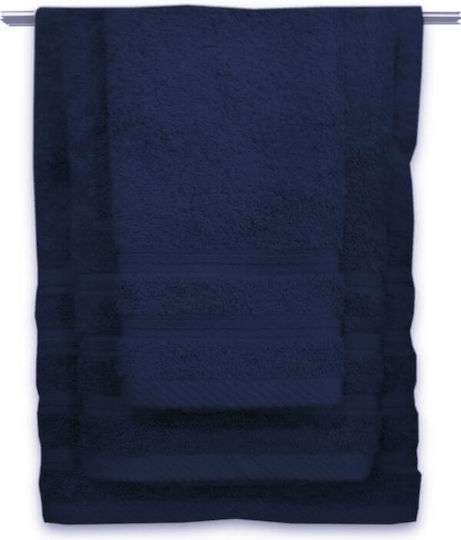 Handtuch-Set 3 Stück Dunkelblau Gewicht 600gr/m²