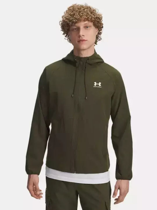 Under Armour Woven Jacke Winddicht Khaki