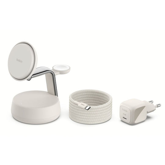 Belkin Wireless Charger Qi2 25W Whites (UltraCharge Pro)