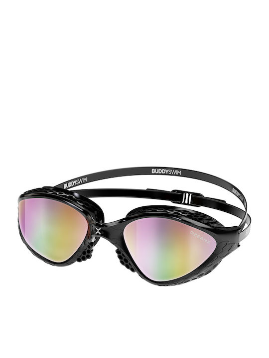 Buddyswim Swimming Goggles Adults with Anti-fog Lenses Black