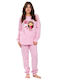 Nina Club Kinder-Nachtwäsche Winter Rosa