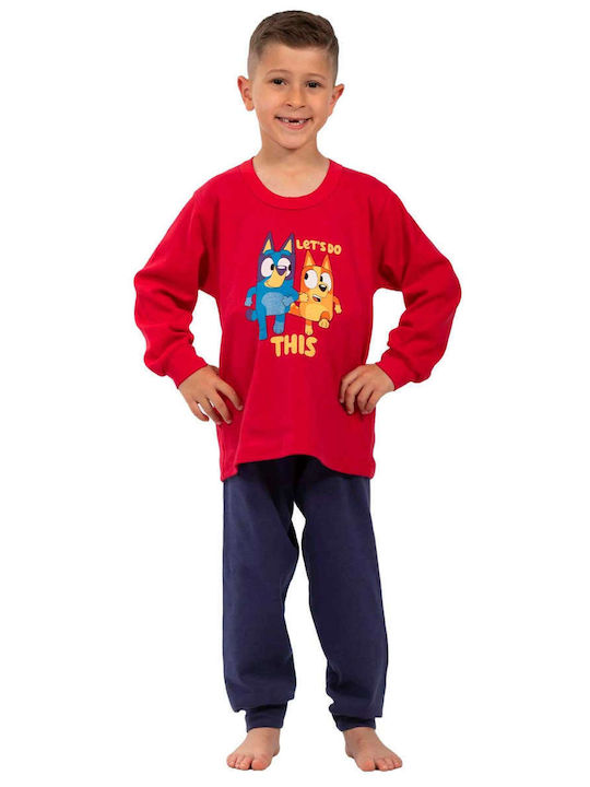 Nina Club Kinder Schlafanzug Winterlich Red