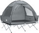 SoBuy Σκηνή Camping Igloo Γκρι για 2 Άτομα 193x145x188εκ.