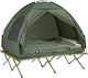 SoBuy Sommer Campingzelt Iglu Grün für 2 Personen 193x145x188cm