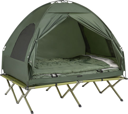 SoBuy Sommer Campingzelt Iglu Grün für 2 Personen 193x145x188cm