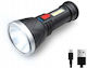 LTC Audio Rechargeable LED Flash Light IP65 with Maximum Brightness 500 Lumen