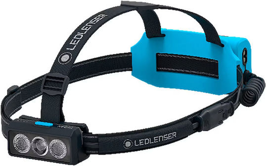 LedLenser Lumină de lucru și de sit, cu baterie Lanternă Frontală LED IP54 cu Luminozitate Maximă 1200lm Albastru