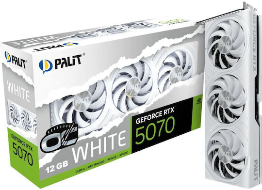Palit GeForce RTX 5070 12GB GDDR7 White OC Κάρτα Γραφικών