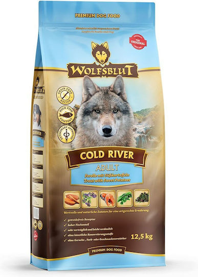 Wolfsblut 12.5kg Ξηρά Τροφή χωρίς Σιτηρά & Γλουτένη για Ενήλικους Σκύλους με Πέστροφα, Πατάτες και Ψάρια