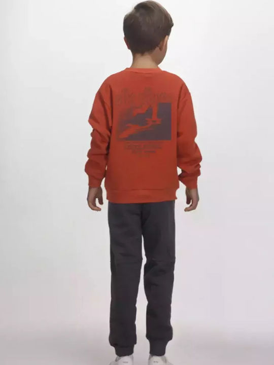 Joyce Kids Sweatpants Set Orange 2pcs