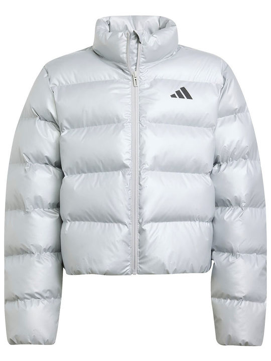 adidas Детско Спортно Якето Сребристо